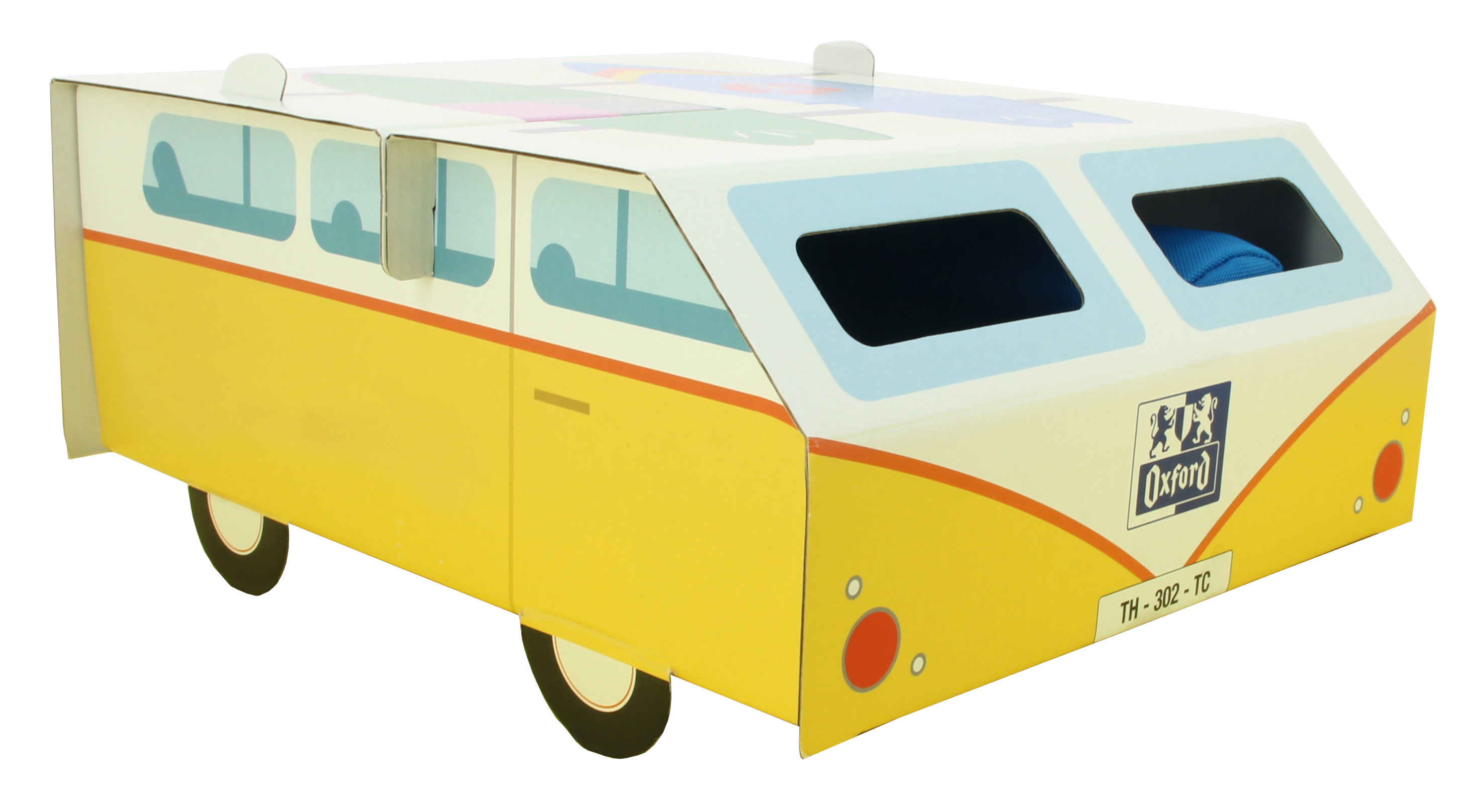 Oxford Lot Kids Crafts Van and Tools - Blocs d'artisanat - Étui Kangoo - Pâte à modeler colorée - Amusement créatif pour les enfants