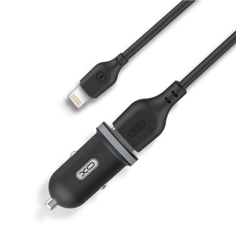 Chargeur Voiture XO TZ08 + Câble USB-A vers Lightning - 2 Ports USB
