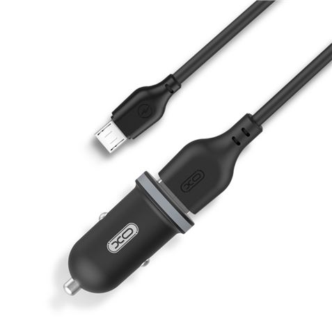 Chargeur Voiture XO TZ08 + Câble USB-A vers MicroUSB - 2 Ports USB