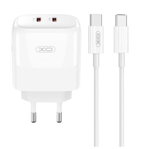 Pack XO 2x Chargeur USB-C 35W Charge Rapide + Câble USB-C 1m