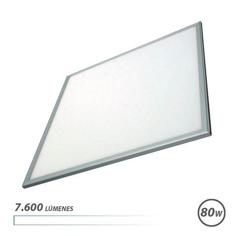 Panneau LED Elbat 60x60 80W 7600LM - Lumière Blanche - Haute Luminosité - Économie d'Énergie - Installation Facile