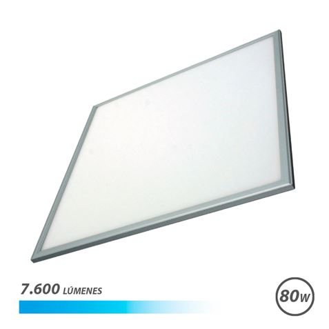 ✓ Panneau LED Elbat 60x60 80W 7600LM - Lumière froide - Économie d'énergie  - Longue durée de vie - Installat en stock - 123CONSOMMABLES