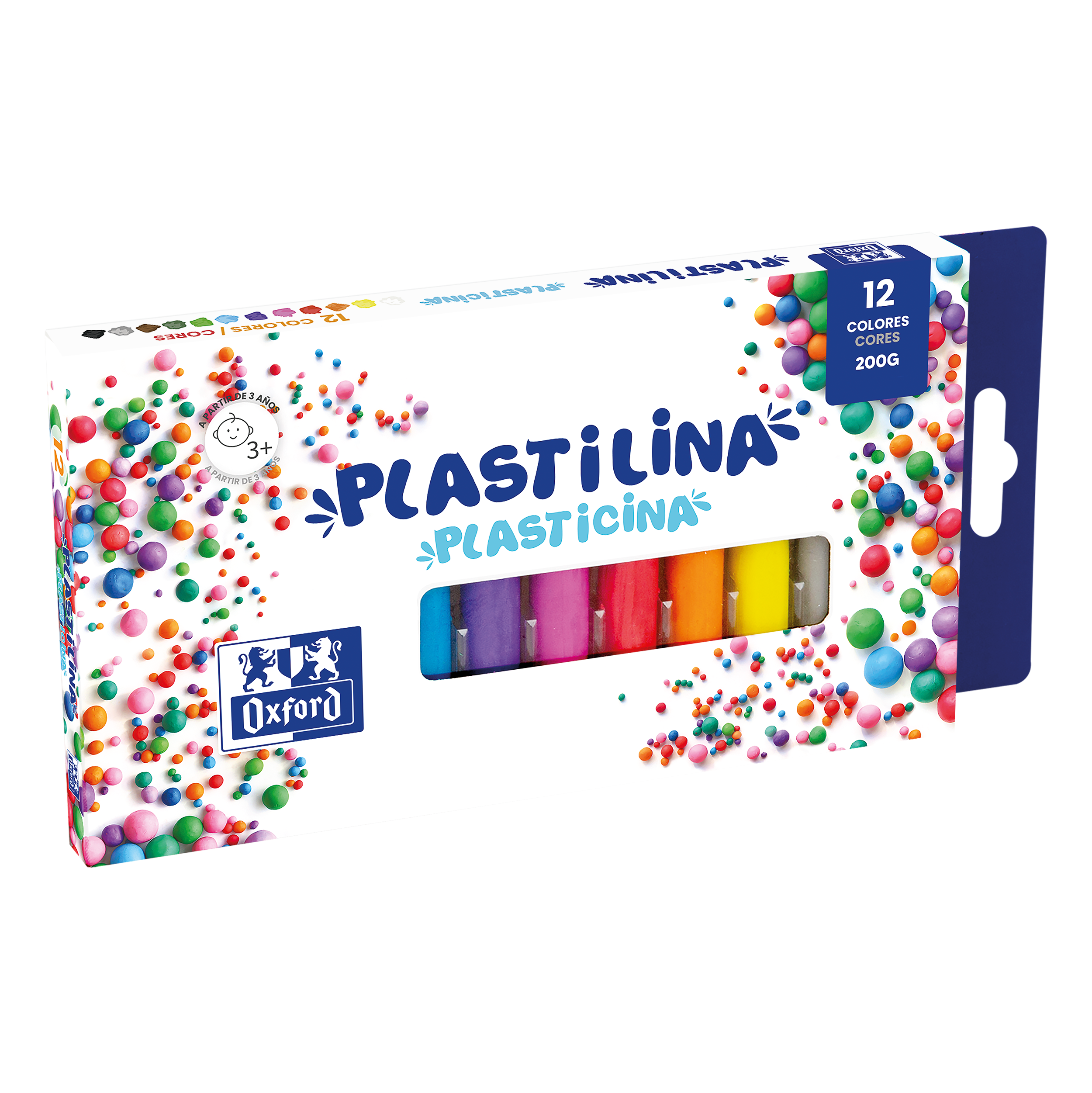 Pâte à Modeler Oxford 12 Couleurs 100gr - Texture Douce et Malléable - Idéale pour Modeler et Créer des Oeuvres d'Art