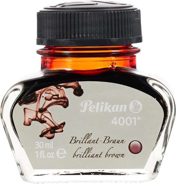 Pelikan Ink 4001 No.78 - Flacon de 30 ml - Flacon d'encre de 30 ml - Assure le parfait fonctionnement du stylo plume - Couleur marron