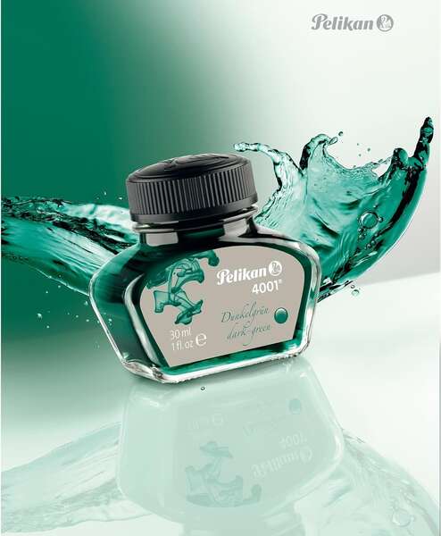 Pelikan Ink 4001 No.78 - Flacon de 30 ml - Flacon d'encre de 30 ml - Assure le parfait fonctionnement du stylo plume - Couleur Vert foncé
