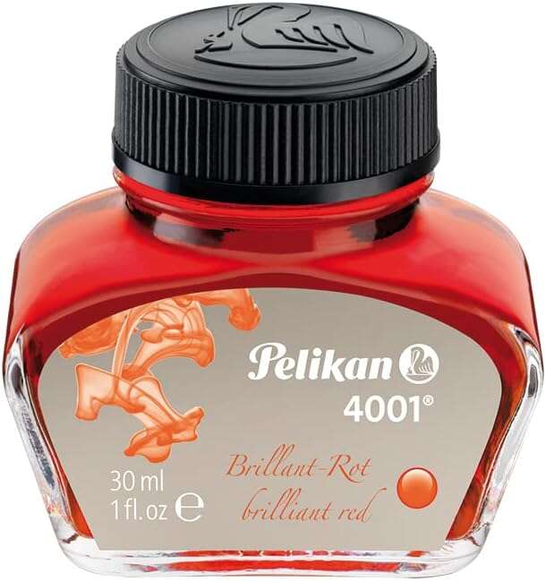 Pelikan Ink 4001 No.78 - Flacon de 30 ml - Flacon de 30 ml - Assure le parfait fonctionnement du stylo plume - Couleur Rouge