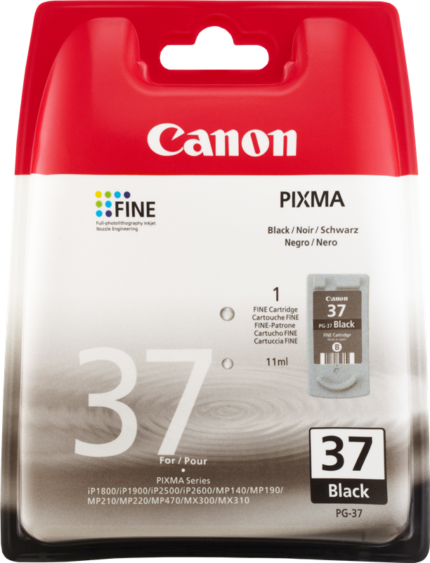 ✓ Canon cartouche encre PG-37 noir couleur Noir en stock