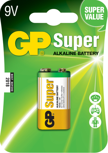 Pile super alcaline GP LR09 9V