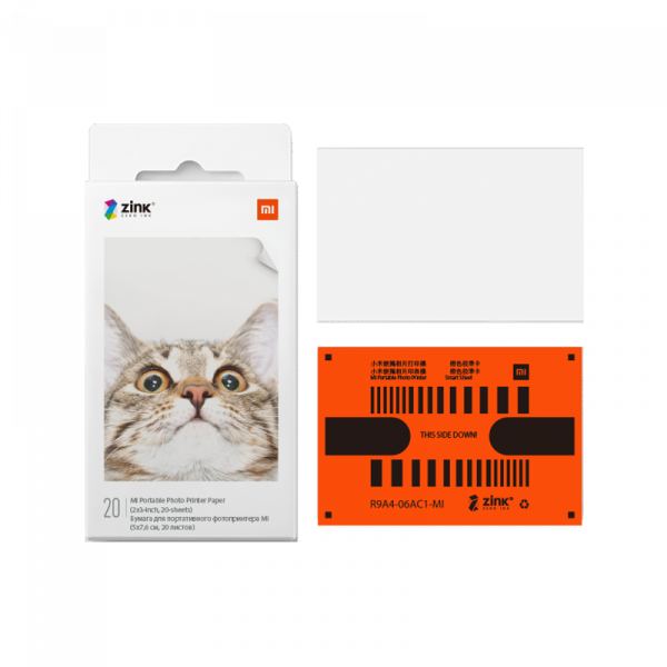 Papier photographique Xiaomi pour imprimante Imprimante photo portable Xiaomi Mi 20 unités