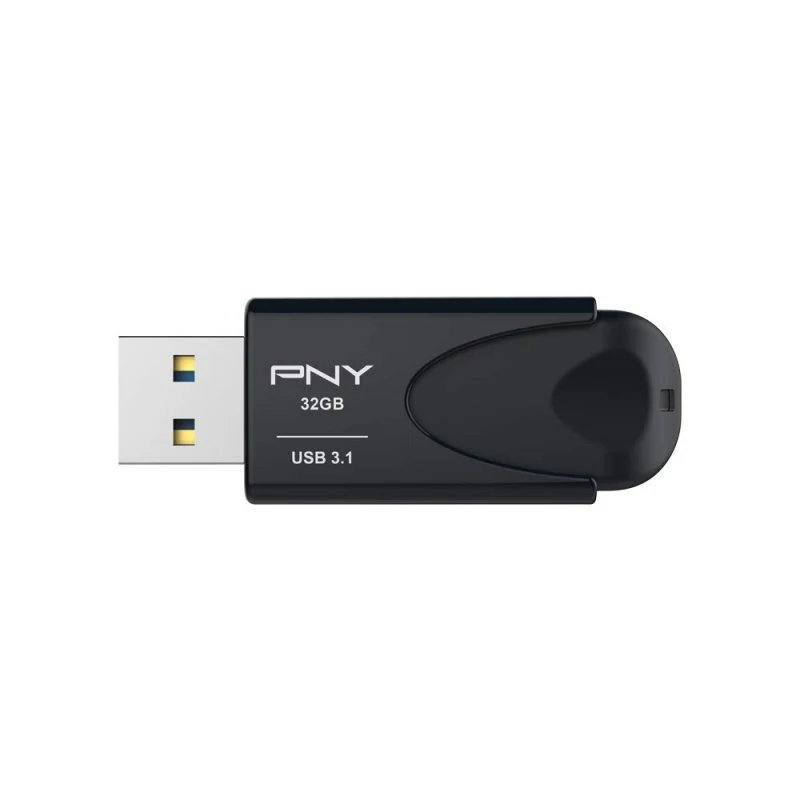 PNY Attache 4 USB 3.1 Mémoire 32 Go - Clip porte-clés - Noir (Pendrive)