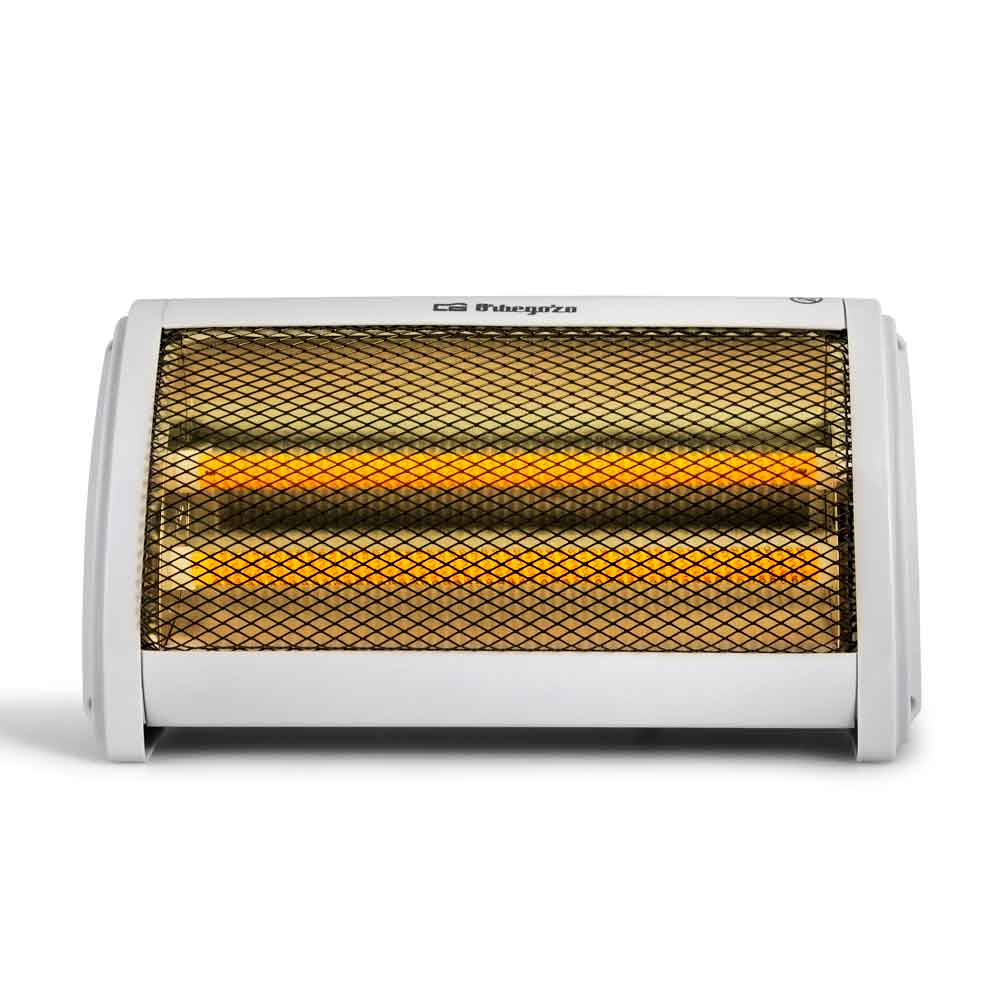 Poêle céramique à chaleur instantanée Orbegozo BP 3200 - Puissance 1000 W - Deux niveaux de chaleur - Poignée de transport - Sécurité anti-basculement - Compact et efficace
