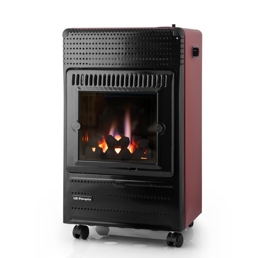 Poêle Orbegozo HBF 95 à Flamme Bleue - Puissance Maximale 3500W - Idéal pour les Espaces Supérieurs à 25 M2 - Triple Système de Sécurité - Allumage Piézoélectrique - Gaz Butane/Propane