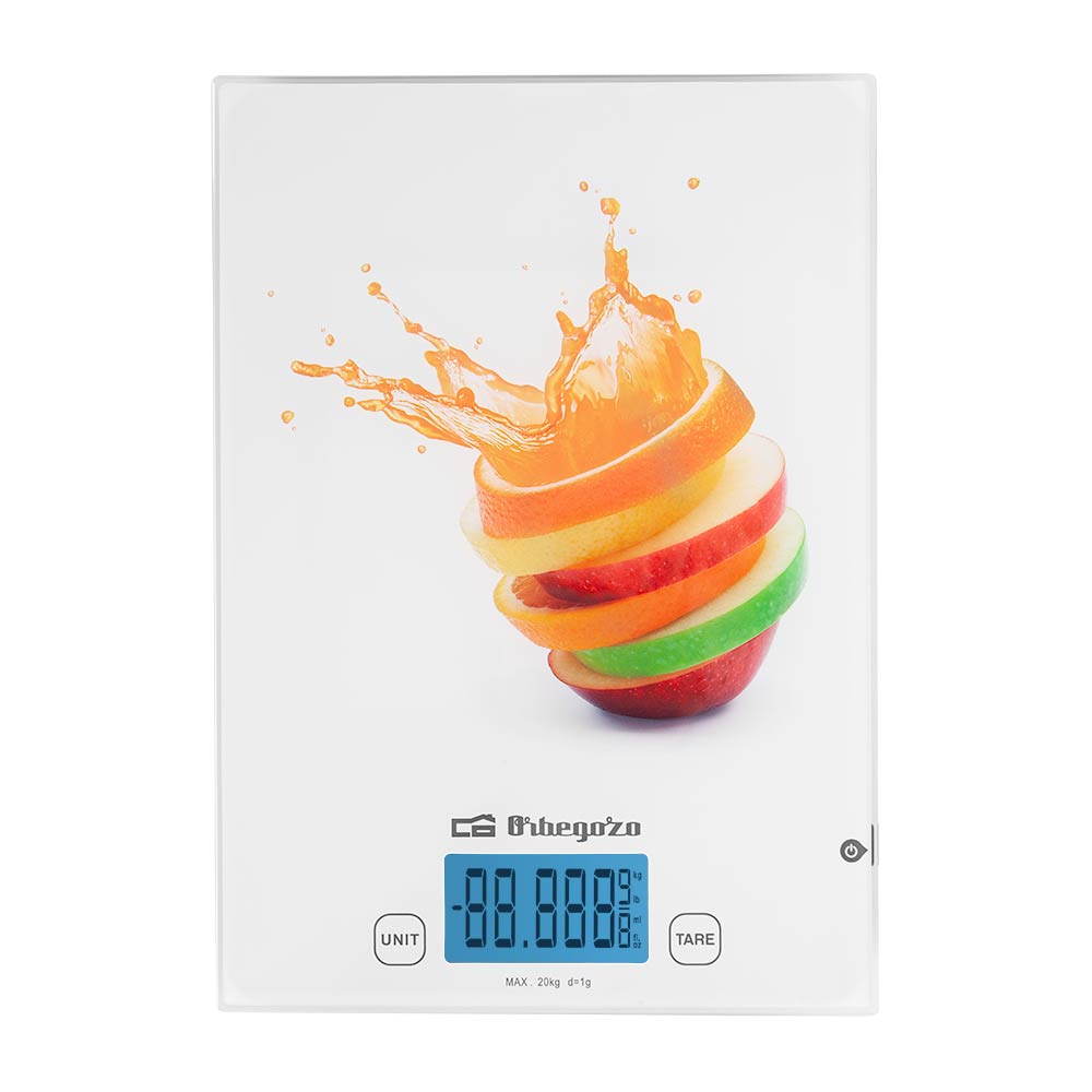 Poids de cuisine électronique Orbegozo PC 2025 - Précision et commodité dans vos recettes - Pèse jusqu'à 20 kg - Écran LCD à 5 chiffres - Fonction tare - Conversion d'unités - Design moderne et fonctionnel