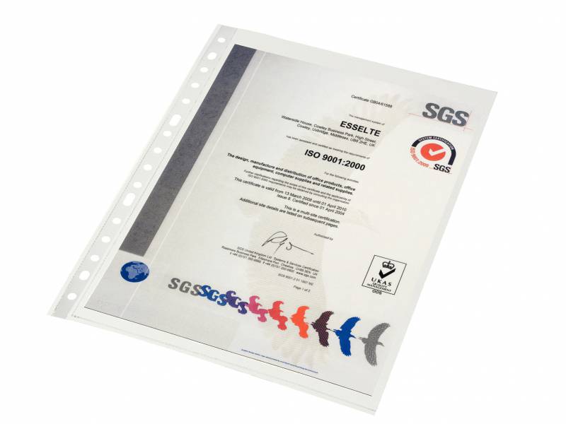 Esselte Lot de 10 porte-documents transparents