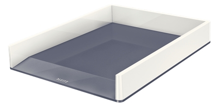 Porte-documents Leitz WOW Desk Tray - Format A4 - Couleur Blanc/Gris