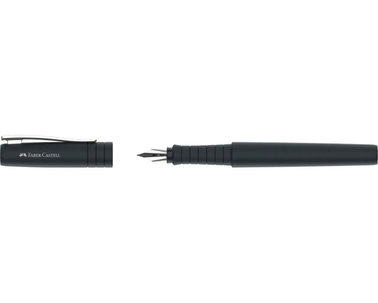 Présentoir Faber-Castell Poly avec 12 stylos à bille Poly et 16 stylos-plume Poly Pen - Clip en métal - Couleurs assorties