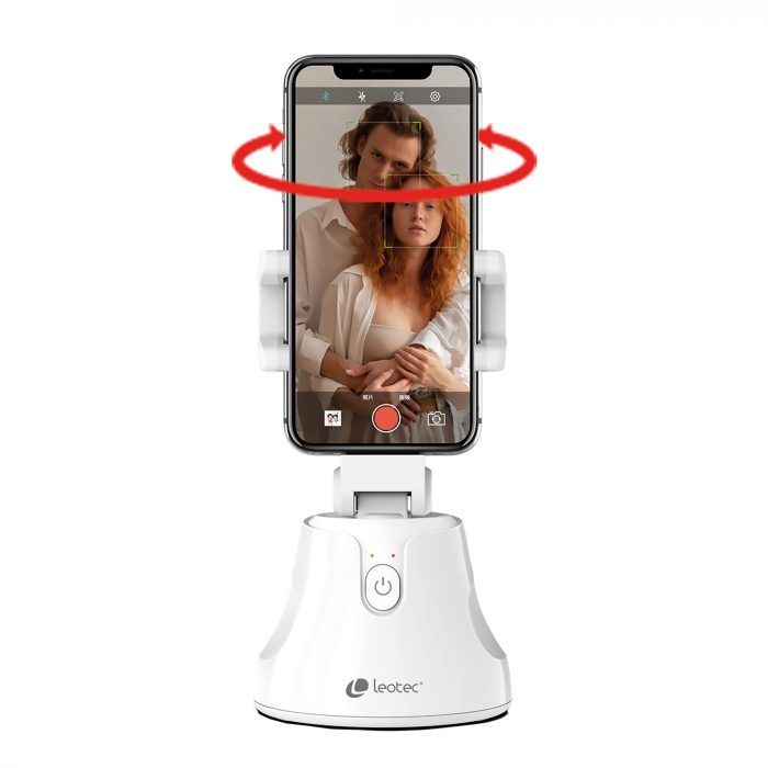 Prise en charge du smartphone Leotec pour Selfie 360º - Suivi automatique du visage