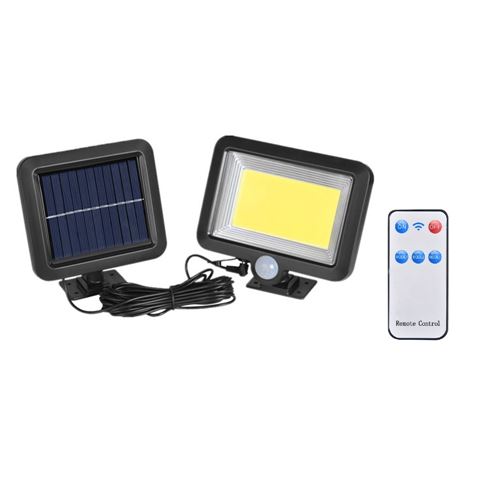 Lampe solaire d exterieur 100 COB led avec detecteur de mouvement luminaire  interieur