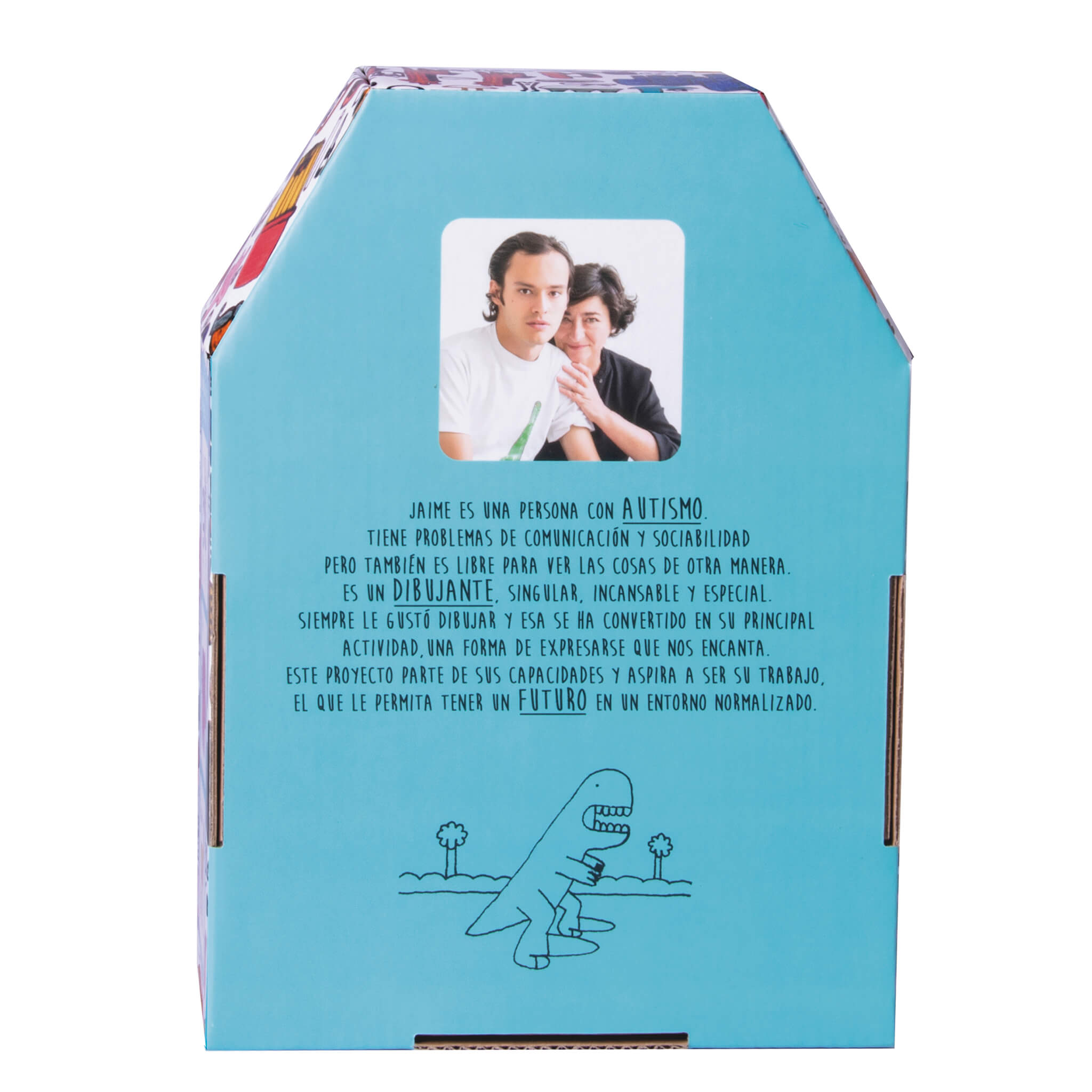 Puzzle pour enfants Apli de 4 cubes - Dessins d'animaux - Mesure 7x7cm - Développement des compétences - Illustré par Jaime avec autisme - Coloré