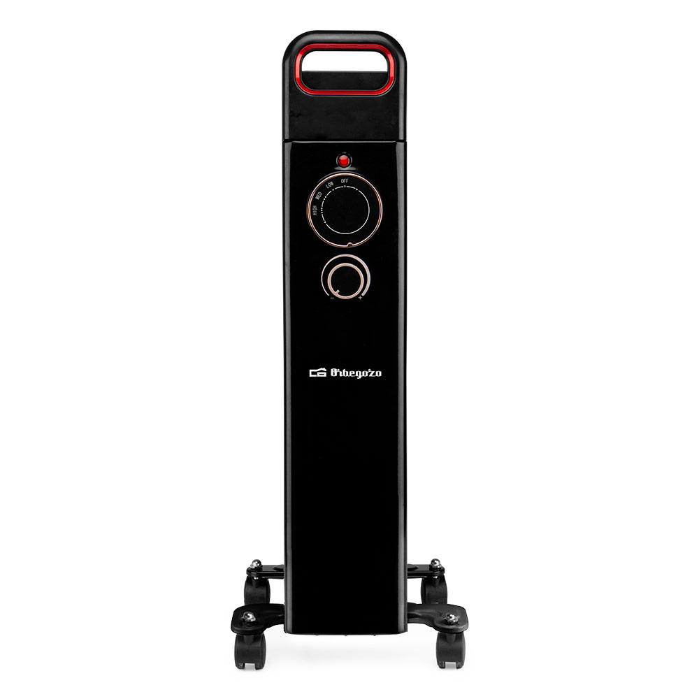 Radiateur à huile efficace Orbegozo RUN 2000 - Puissant et sûr - Inertie thermique - Manipulation facile - Protection contre la surchauffe et anti-basculement - Conception silencieuse