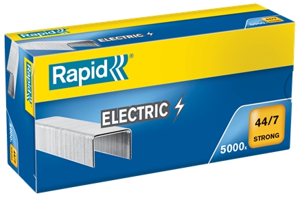 Rapid Strong 44/7 Coffret Electrique de 5000 Agrafes 44/7 - Jusqu'à 70 Feuilles - Fil Galvanisé Renforcé