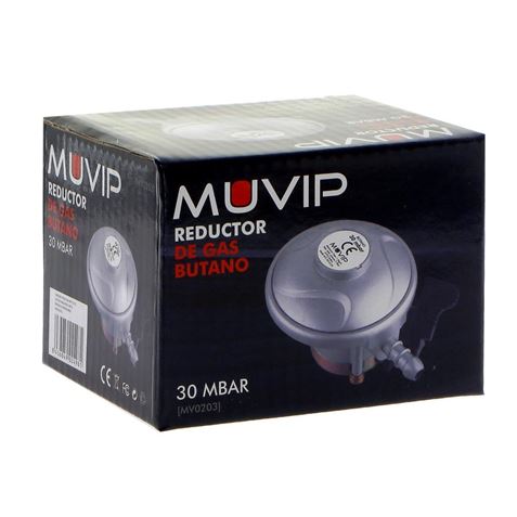 Réducteur de gaz butane Muvip - Pression de sortie 30 mbar - Raccord d'entrée 20 mm