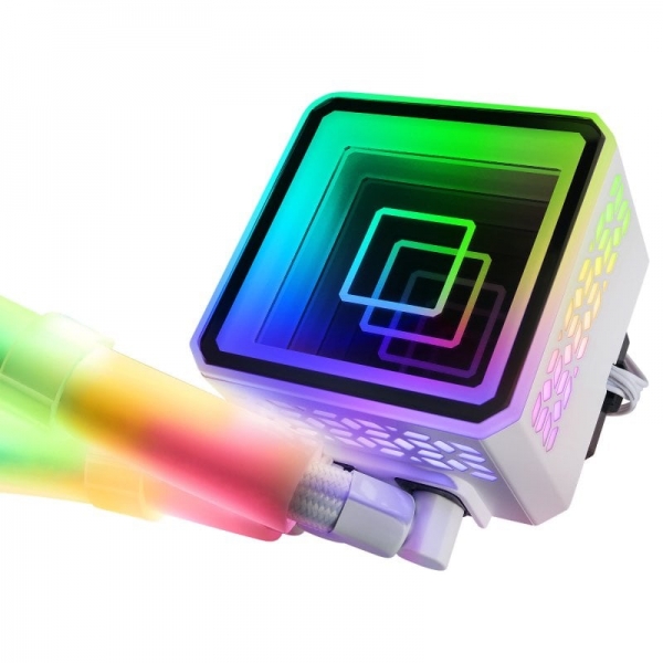 Refroidissement Liquide Mars Gaming ML-ULTRA360 - 650W TDP - Technologie OPTI-CHAMBER - Éclairage ARGB 360º - Ventilateurs Silencieux - Multiprise Universelle - Couleur Blanc