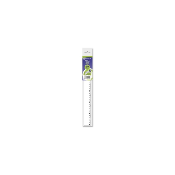 Règle millimétrique Bismark 30 cm - En plastique - Idéale pour l'école - Transparente