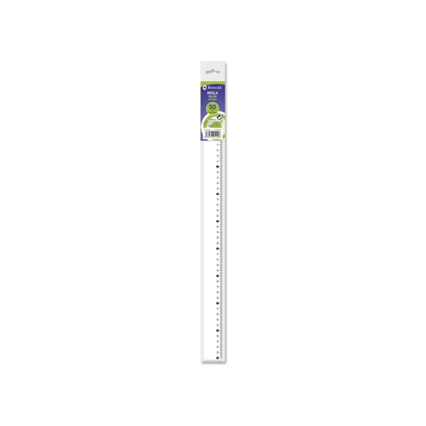 Règle millimétrique Bismark 50 cm - En plastique - Idéale pour l'école - Transparente