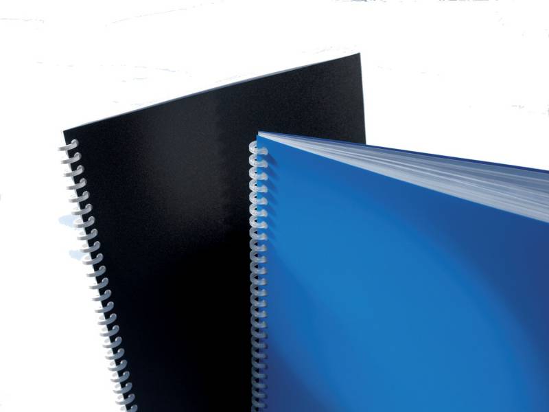 Reliure Couverture Opaque GBC - Blanc Brillant 180 Microns - Protection Définitive - Couleur Noir