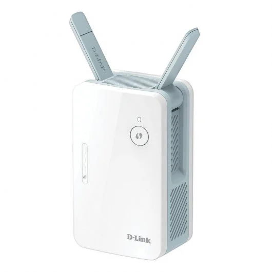 Répéteur mural sans fil double bande D-Link E15 WiFi 6 AX1500 - Compatibilité Mesh - Vitesse jusqu'à 1200 Mbps - Port RJ45 - 2 Antennes externes - Bouton WPS