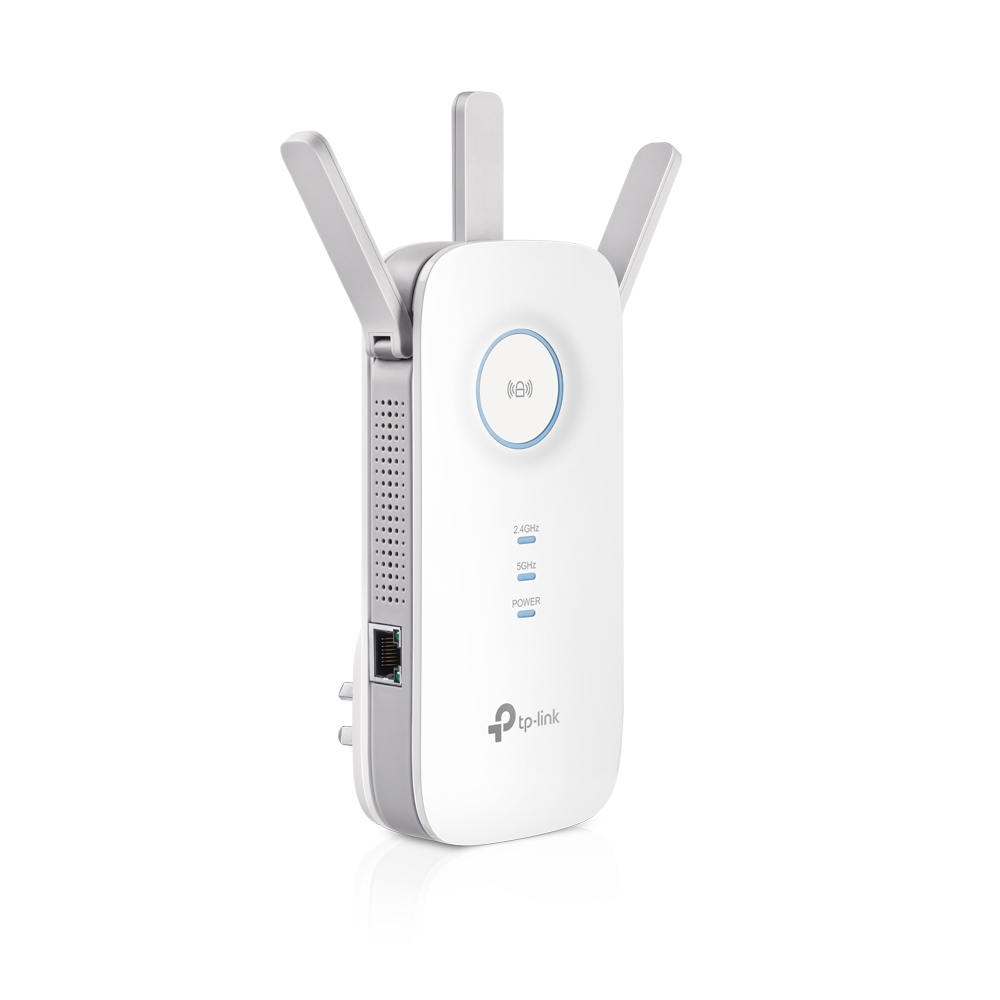 Répéteur WiFi TP-Link AC1750 - Double Bande 5GHz/2.4GHz - 3 Antennes Externes - Jusqu'à 1300Mbps - Port Ethernet Gigabit - Indicateur Intelligent - Compatible Mode AP