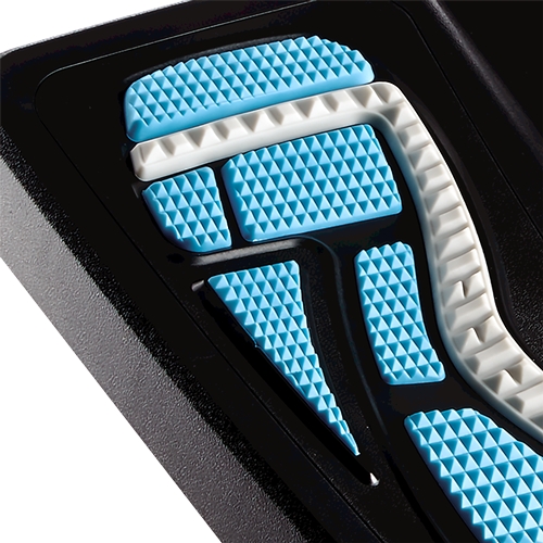 Repose-pieds Fellowes Energizer - 3 réglages de hauteur - Surface à effet de massage - Effet de bascule - Couleur Noir