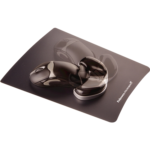 Repose-poignet en gel coulissant Fellowes V-Channel - Minimise la pression du poignet - Couleur noire
