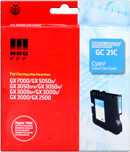 Ricoh cartouche encre GEL cyan GC-21C