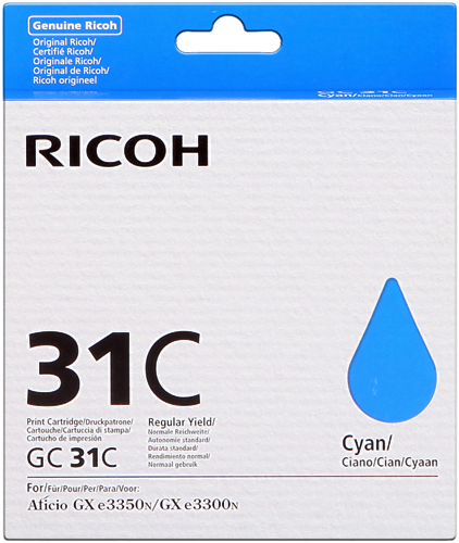 Ricoh cartouche encre GC-31C cyan
