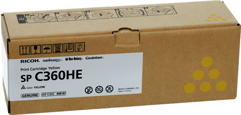 Ricoh toner 408187 (SP C360HE) jaune