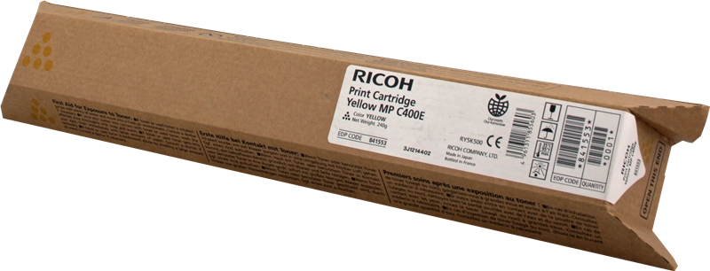 Ricoh Aficio MP-C300/MP-C400/MP-C401toner jaune (842236/842041/841553/841302)
