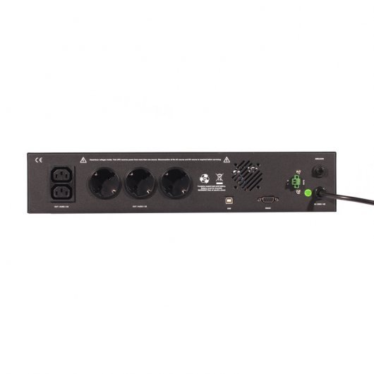 Riello i-Dialog Rack UPS 120-1200VA / 720W hors ligne - USB 2.0, 3x Shucko + 2x IEC, RS232