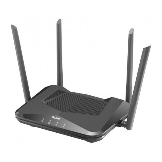 Routeur sans fil D-Link WiFi 6 AX1800 - Jusqu'à 1800 Mbps - 4 ports RJ45 10/100 Mbps - 4 antennes externes - MU-MIMO - OFDMA - Couleur noire