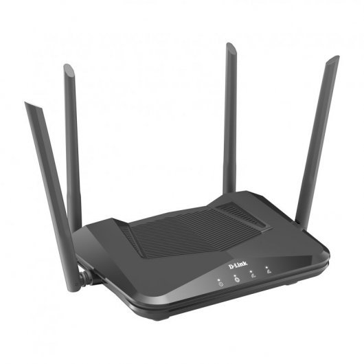 Routeur sans fil D-Link WiFi 6 AX1800 - Jusqu'à 1800 Mbps - 4 ports RJ45 10/100 Mbps - 4 antennes externes - MU-MIMO - OFDMA - Couleur noire