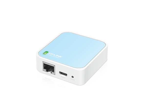 Routeur Sans Fil TP-Link Nano N 300Mbps - 1 EP ETH - 1 EP Micro USB - Antenne Interne - Couleur Blanc/Bleu