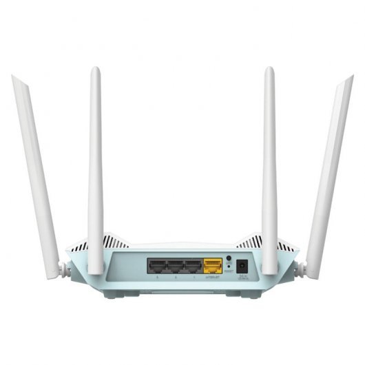 Routeur Smart Dual Band D-Link Eagle Pro AI AX1500 WiFi 6 - Jusqu'à 1200Mbps - 3 Ports RJ45 10/100 Mbps - Commande vocale avec Google/Alexa - 4 Antennes Externes - MU-MIMO et OFDMA