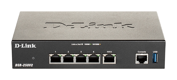 Routeur VPN de services unifiés D-Link - 3 ports LAN - 1 port WAN - 1 port WAN/LAN, 2 ports USB 3.0