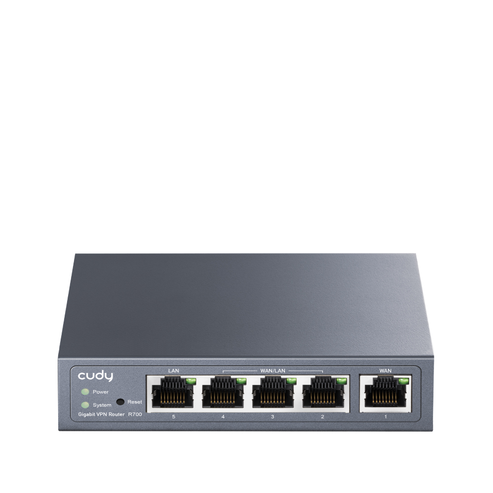 Routeur VPN WiFi Cudy R700 AC1200 - 1 port WAN Gigabit - 3 ports WAN/LAN Gigabit - 1 port LAN Gigabit