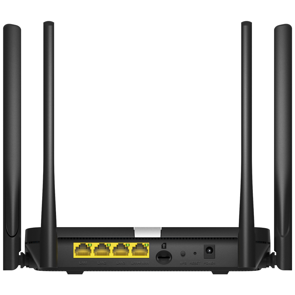 Routeur WiFi Cudy LT500 AC1200 4G LTE Dual Band - 1x Port Wan 10/100Mbps et 3x Ports Lan 10/100Mbps - 4 Antennes Externes