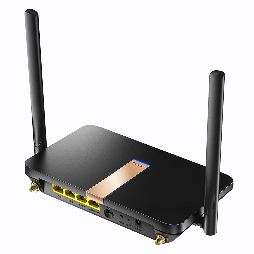 Routeur WiFi Cudy LT500D AC1200 4G LTE Dual Band - 1x Port Wan 10/100Mbps et 3x Ports Lan 10/100Mbps - 2x Antennes WiFi et 2x Antennes LTE