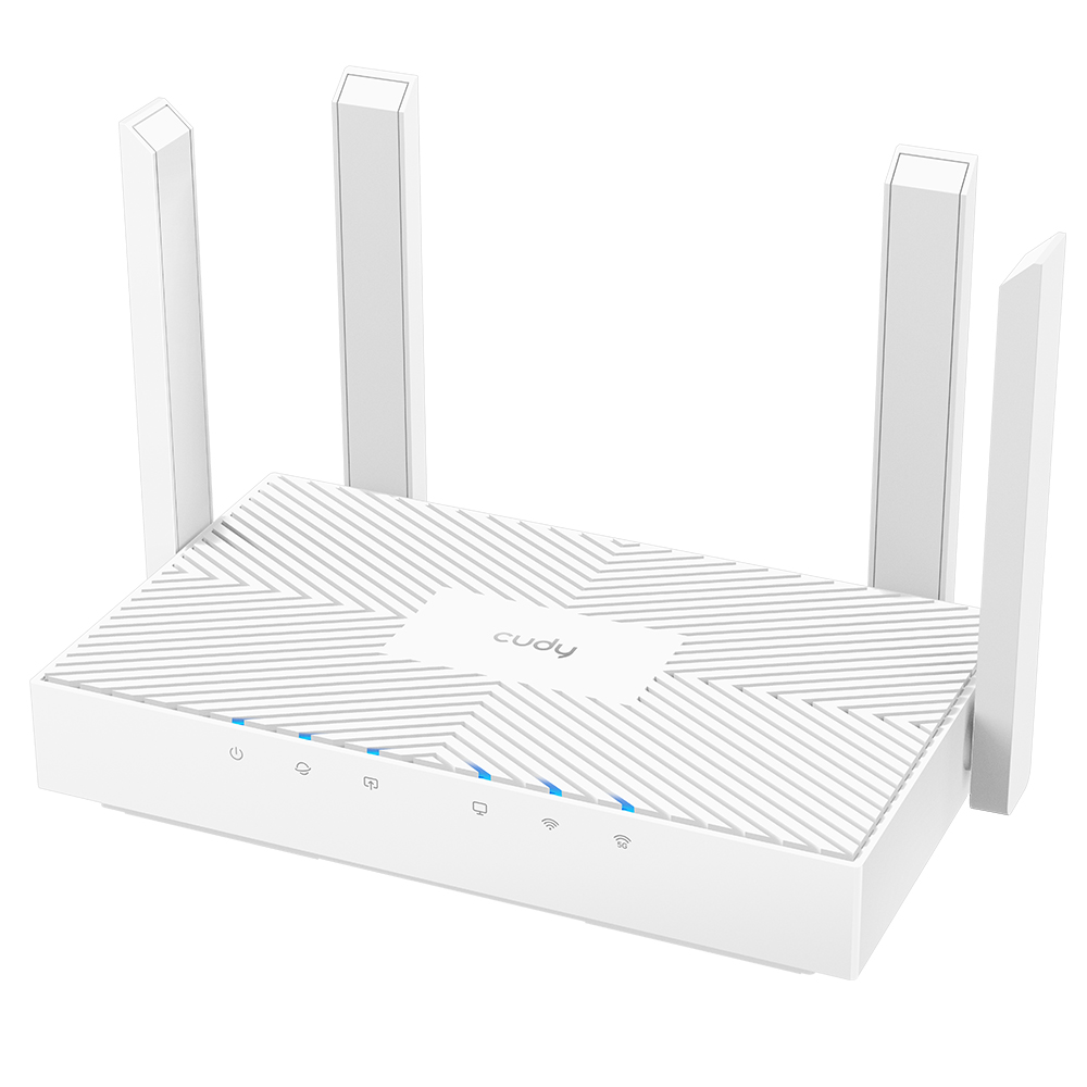 Routeur WiFi double bande Cudy WR1300E AC1200 - 3 ports Ethernet Gigabit - 4 antennes externes