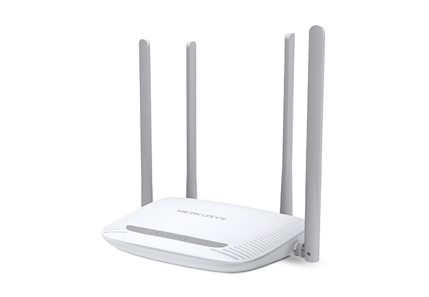 Routeur WiFi Mercusys N 300Mbps - 4 Ports 10/100Mbps - 4 Antennes 5dBi - Technologie 2x2 MIMO - Jusqu'à 500m2 de couverture WiFi