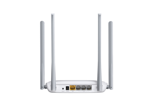 Routeur WiFi Mercusys N 300Mbps - 4 Ports 10/100Mbps - 4 Antennes 5dBi - Technologie 2x2 MIMO - Jusqu'à 500m2 de couverture WiFi